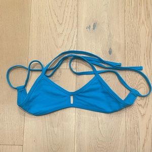 Jolyn vent Bikini top- teal- small